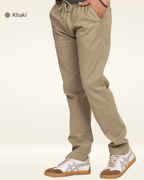 Men’s Premium Linen Straight-Fit Pants – Khaki