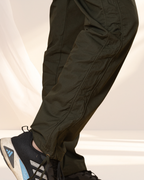 Olive Green Utility Cargo Jogger Pants