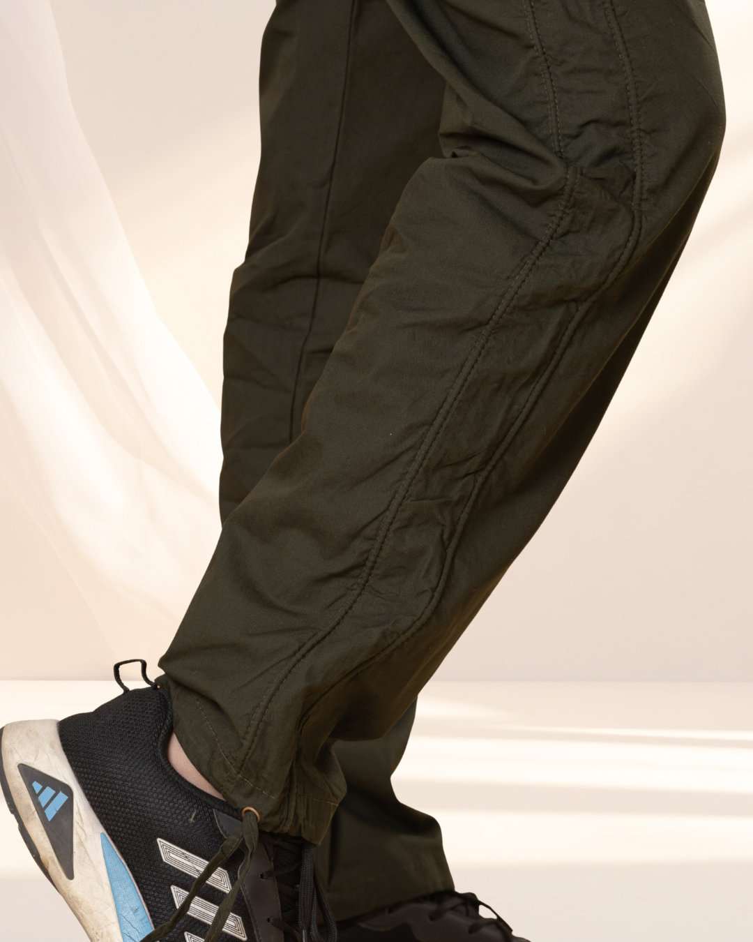 Olive Green Utility Cargo Jogger Pants