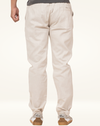 Men’s Premium Linen Straight-Fit Pants – Classic Off-White